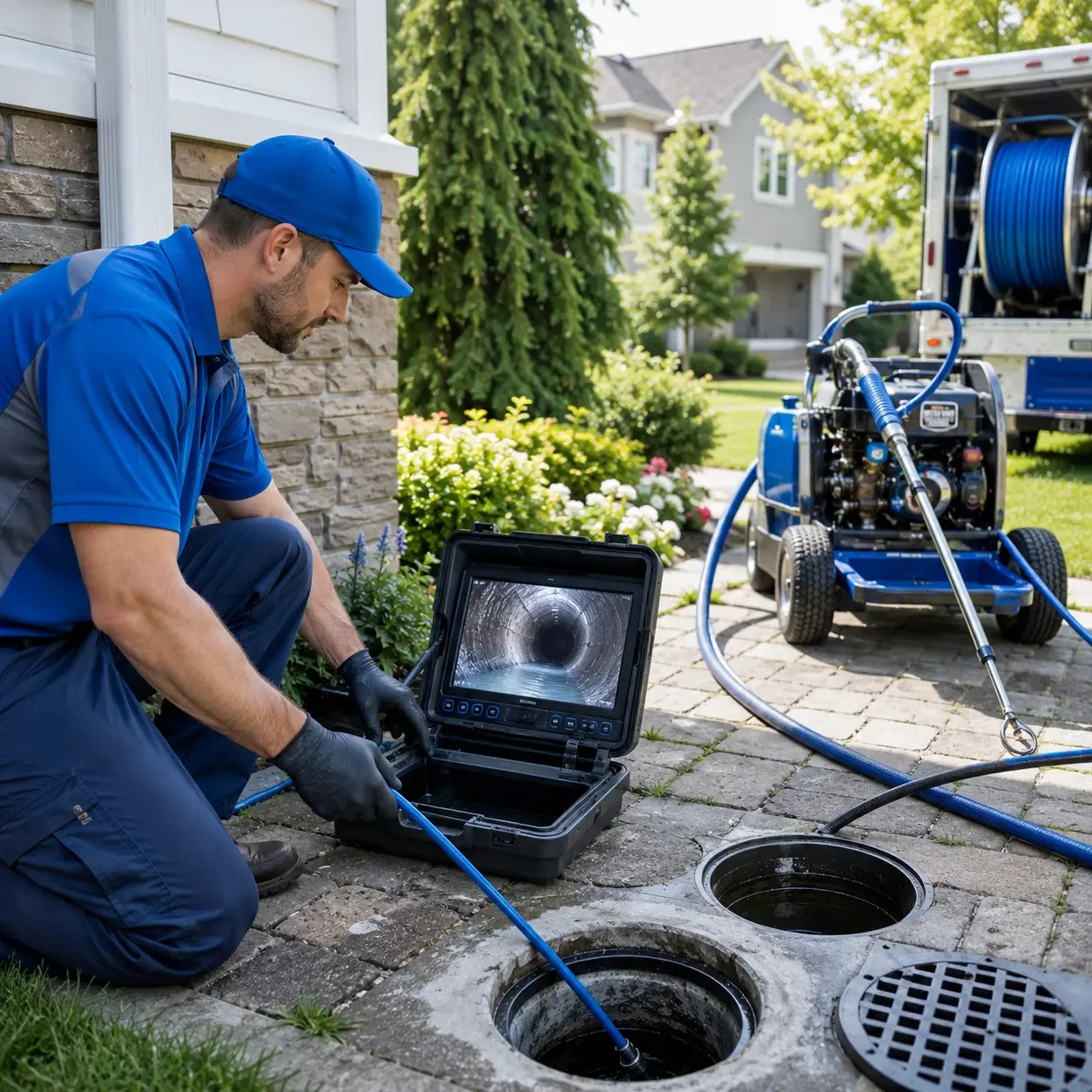 Outdoor drain cleaning professionals serving Richlandtown, PA